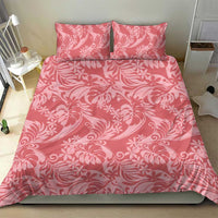 Tahiti Tarona Tiare Floral Bedding Set Monstera Palm Tropical Leaves - Polynesian Pride