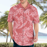 Tahiti Tarona Tiare Floral Hawaiian Shirt Monstera Palm Tropical Leaves - Polynesian Pride