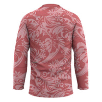 Tahiti Tarona Tiare Floral Hockey Jersey Monstera Palm Tropical Leaves - Polynesian Pride