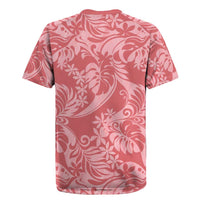 Tahiti Tarona Tiare Floral Rugby Jersey Monstera Palm Tropical Leaves - Polynesian Pride