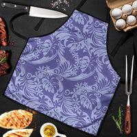 Tahiti Vareau Tiare Floral Apron Monstera Palm Tropical Leaves - Polynesian Pride