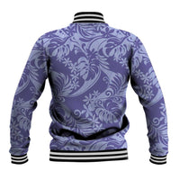 Tahiti Vareau Tiare Floral Baseball Jacket Monstera Palm Tropical Leaves - Polynesian Pride