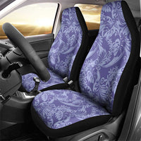 Tahiti Vareau Tiare Floral Car Seat Cover Monstera Palm Tropical Leaves - Polynesian Pride