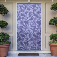 Tahiti Vareau Tiare Floral Door Cover Monstera Palm Tropical Leaves - Polynesian Pride