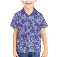 Tahiti Vareau Tiare Floral Family Matching Mermaid Dress and Hawaiian Shirt Monstera Palm Tropical Leaves - Polynesian Pride