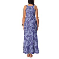 Tahiti Vareau Tiare Floral Family Matching Tank Maxi Dress and Hawaiian Shirt Monstera Palm Tropical Leaves - Polynesian Pride