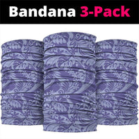 Tahiti Vareau Tiare Floral Neck Gaiter Monstera Palm Tropical Leaves - Polynesian Pride