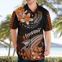 Hawaii Hawaiian Shirt Polynesian Shark with Kakau Orange Version LT01 - Polynesian Pride