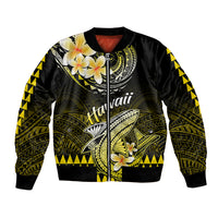 Hawaii Bomber Jacket Polynesian Shark with Kakau Yellow Version LT01 Unisex Yellow - Polynesian Pride