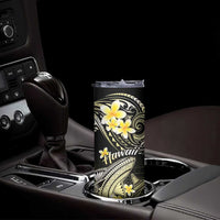 Hawaii Skinny Tumbler Polynesian Shark with Kakau Yellow Version