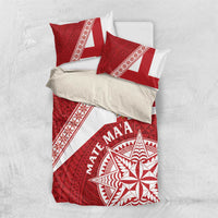 Tonga Rugby Mate Maa Bedding Set Ngatu Pattern