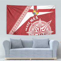 Tonga Rugby Mate Maa Tapestry Ngatu Pattern LT01 - Polynesian Pride
