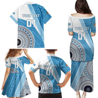 Custom Fiji Rugby Bati Family Matching Puletasi and Hawaiian Shirt Tapa Pattern