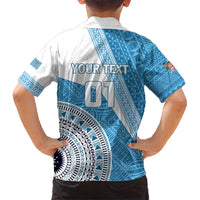 Custom Fiji Rugby Bati Kid Hawaiian Shirt Tapa Pattern LT01 - Polynesian Pride