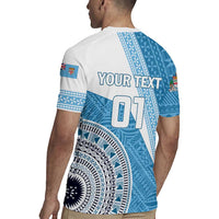 Custom Fiji Rugby Bati Rugby Jersey Tapa Pattern LT01 - Polynesian Pride
