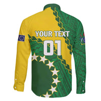 Custom Cook Islands Rugby Kukis Family Matching Tank Maxi Dress and Hawaiian Shirt Circle Stars