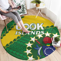 Cook Islands Rugby Kukis Round Carpet Circle Stars LT01 - Polynesian Pride