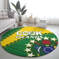 Cook Islands Rugby Kukis Round Carpet Circle Stars LT01 - Polynesian Pride