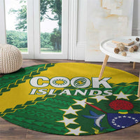 Cook Islands Rugby Kukis Round Carpet Circle Stars LT01 - Polynesian Pride