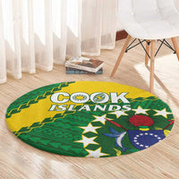 Cook Islands Rugby Kukis Round Carpet Circle Stars LT01 - Polynesian Pride