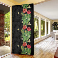 Hawaiian Hibiscus Plumeria Door Cover Tropical Leaves LT01 - Polynesian Pride