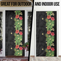Hawaiian Hibiscus Plumeria Door Cover Tropical Leaves LT01 - Polynesian Pride
