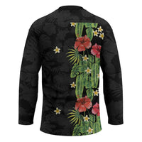 Hawaiian Hibiscus Plumeria Hockey Jersey Tropical Leaves LT01 - Polynesian Pride