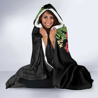Hawaiian Hibiscus Plumeria Hooded Blanket Tropical Leaves LT01 - Polynesian Pride
