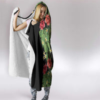 Hawaiian Hibiscus Plumeria Hooded Blanket Tropical Leaves LT01 - Polynesian Pride