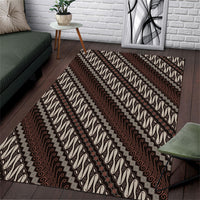 Yogyakarta Parang Batik Motifs Area Rug Indonesian Traditional Pattern
