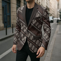 Yogyakarta Parang Batik Motifs Blazer Indonesian Traditional Pattern