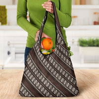 Yogyakarta Parang Batik Motifs Grocery Bag Indonesian Traditional Pattern