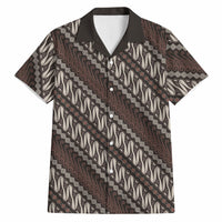 Yogyakarta Parang Batik Motifs Hawaiian Shirt Indonesian Traditional Pattern LT01 Brown - Polynesian Pride