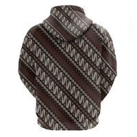Yogyakarta Parang Batik Motifs Zip Hoodie Indonesian Traditional Pattern LT01 - Polynesian Pride