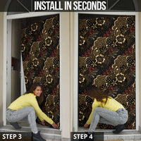 Batik Sekar Jagad Door Cover Indonesian Traditional Pattern
