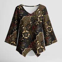 Batik Sekar Jagad Kimono Sleeve Blouse Indonesian Traditional Pattern