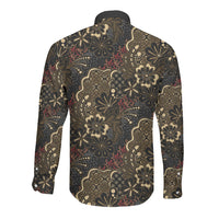 Batik Sekar Jagad Long Sleeve Button Shirt Indonesian Traditional Pattern LT01 - Polynesian Pride