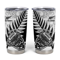 New Zealand Silver Fern Rugby Tumbler Cup Aotearoa Maori Black Version