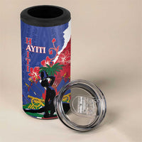 Personalised Haiti Le Marron Inconnu 4 in 1 Can Cooler Tumbler Dashiki Mix Polynesian Pattern