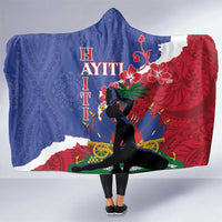 Haiti Le Marron Inconnu Hooded Blanket Dashiki Mix Polynesian Pattern LT01 One Size Blue - Polynesian Pride