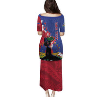 Personalised Haiti Le Marron Inconnu Puletasi Dashiki Mix Polynesian Pattern