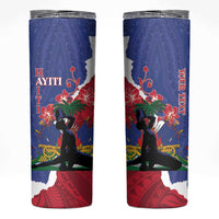 Personalised Haiti Le Marron Inconnu Skinny Tumbler Dashiki Mix Polynesian Pattern