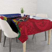 Haiti Le Marron Inconnu Tablecloth Dashiki Mix Polynesian Pattern