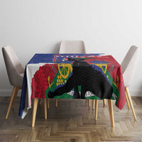 Haiti Le Marron Inconnu Tablecloth Dashiki Mix Polynesian Pattern