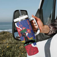 Personalised Haiti Le Marron Inconnu Tumbler With Handle Dashiki Mix Polynesian Pattern