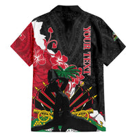 Personalised Ayiti Neg Marron Family Matching Tank Maxi Dress and Hawaiian Shirt Dashiki Mix Polynesian Pattern