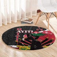 Ayiti Neg Marron Round Carpet Dashiki Mix Polynesian Pattern LT01 - Polynesian Pride