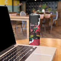 Personalised Ayiti Neg Marron Skinny Tumbler Dashiki Mix Polynesian Pattern