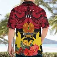 Papua New Guinea Hawaiian Shirt Bird Of Paradise Mix Polynesian Pattern LT01 - Polynesian Pride