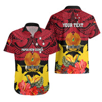 Personalised Papua New Guinea Hawaiian Shirt Bird Of Paradise Mix Polynesian Pattern LT01 - Polynesian Pride